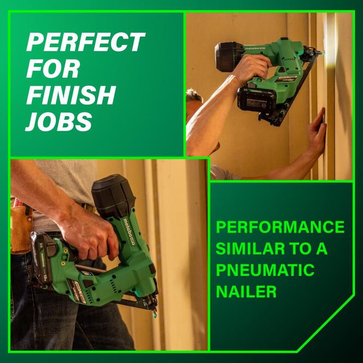 Metabo HPT 18V MultiVolt Brushless 15-Gauge Angled Finish Nailer 2 Ah Kit, large image number 3