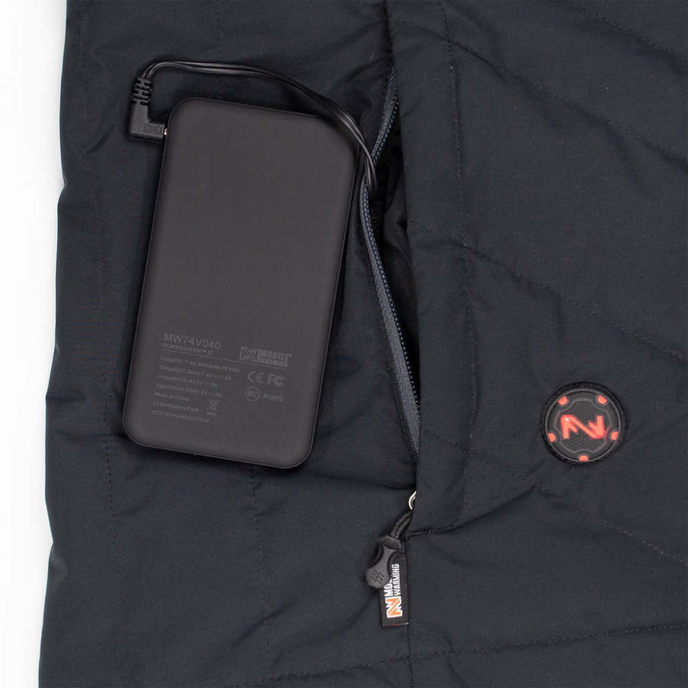 Mobile Warming 7.4V Crest Heated Jacket Womens Black XS
