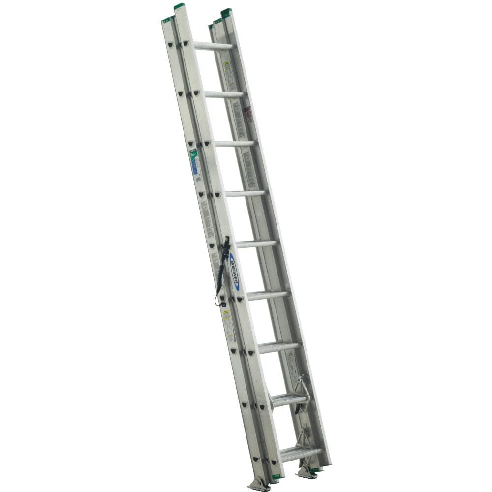 Werner 24′ Aluminum Extension Ladder Type II Compact – D1224-3