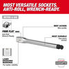 Milwaukee 3/8 Inch Drive 8mm Long Ball End Hex Bit Socket, small image number 2