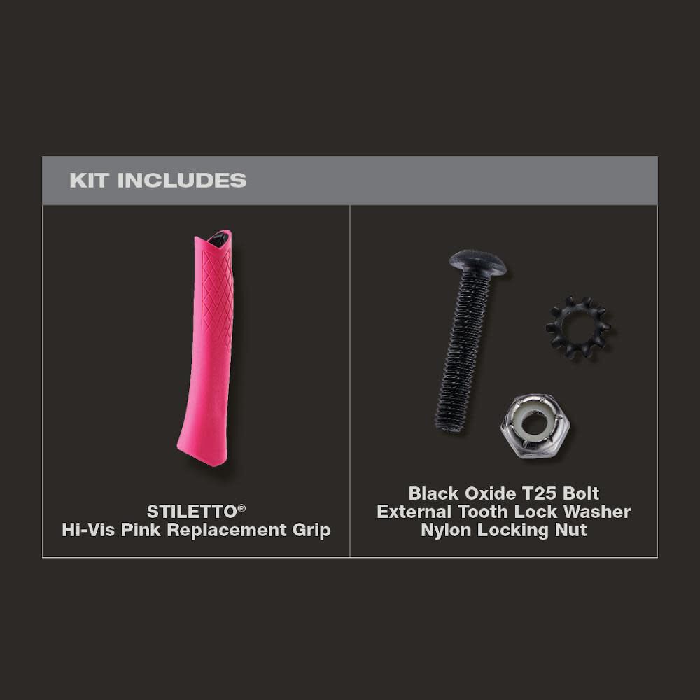 Stiletto Promotional Hi-Vis Pink Replacement Grip, large image number 2