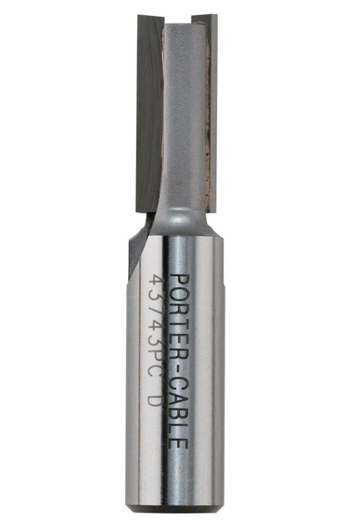 Porter Cable 13/32 Inch Straight Router Bit with 1-1/32 Inch Flute Length & 1/2 Inch Shank