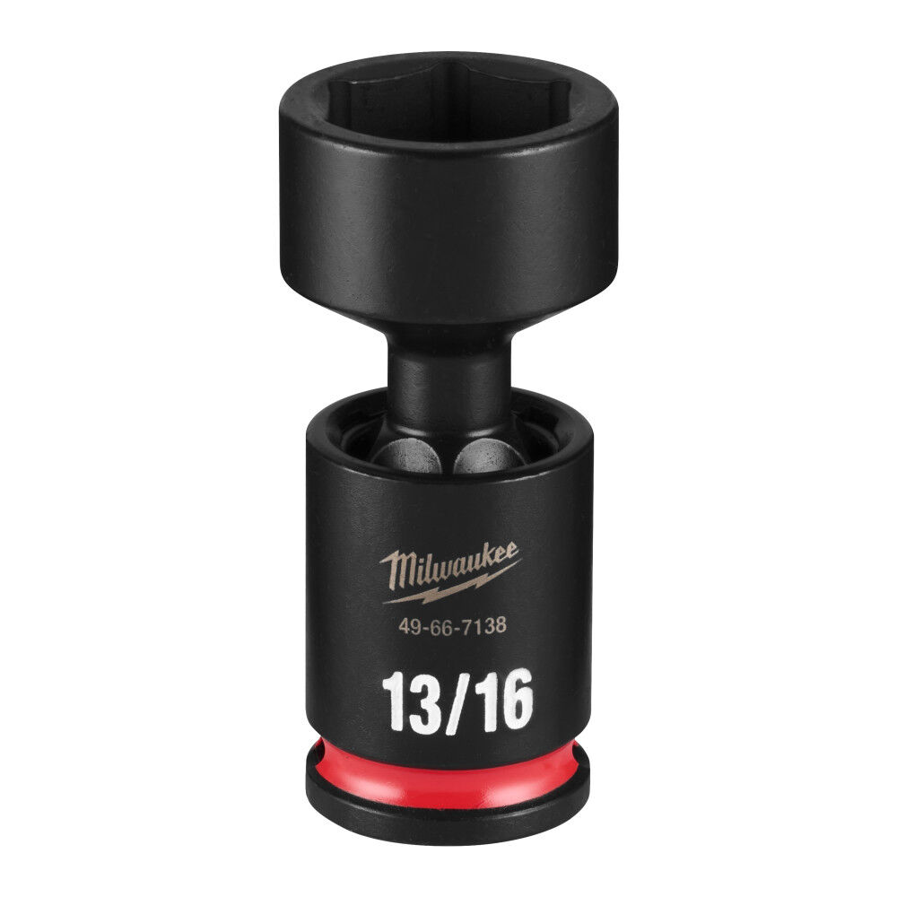 Milwaukee SHOCKWAVE Impact Duty 3/8 Inch Drive 13/16 Inch Standard Swivel Socket - 49-66-7138