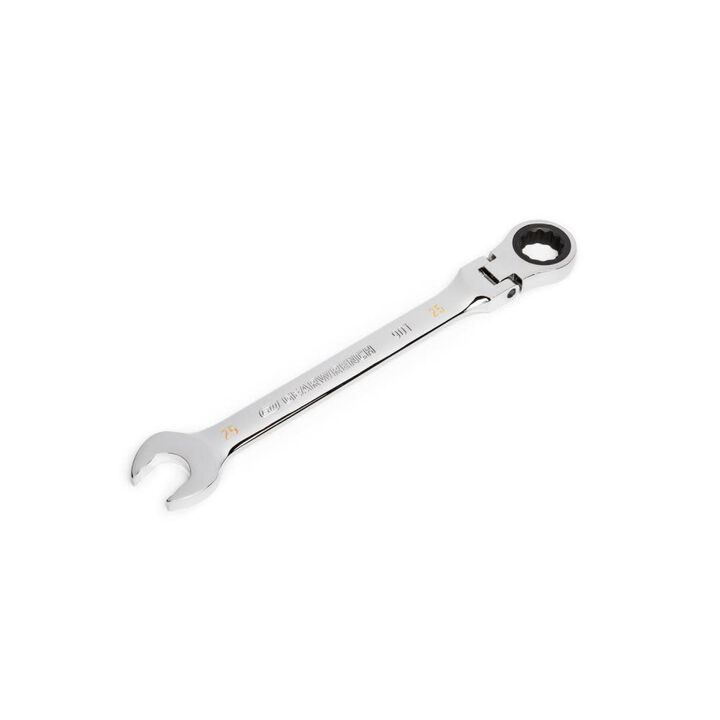 GEARWRENCH 25mm 90T 12 Point Flex Head Ratcheting Combination Wrench, large image number 1