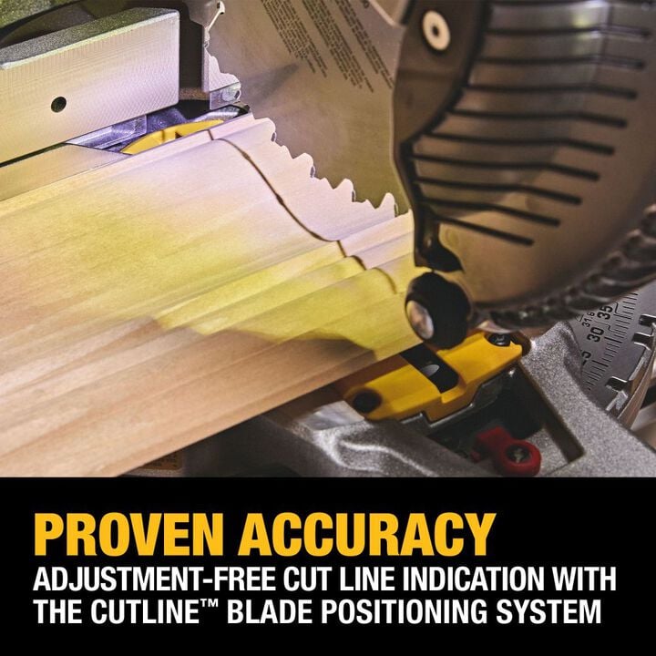 DEWALT 20V MAX XR 10 Inch Double Bevel Fixed Miter Saw (Bare Tool), large image number 8