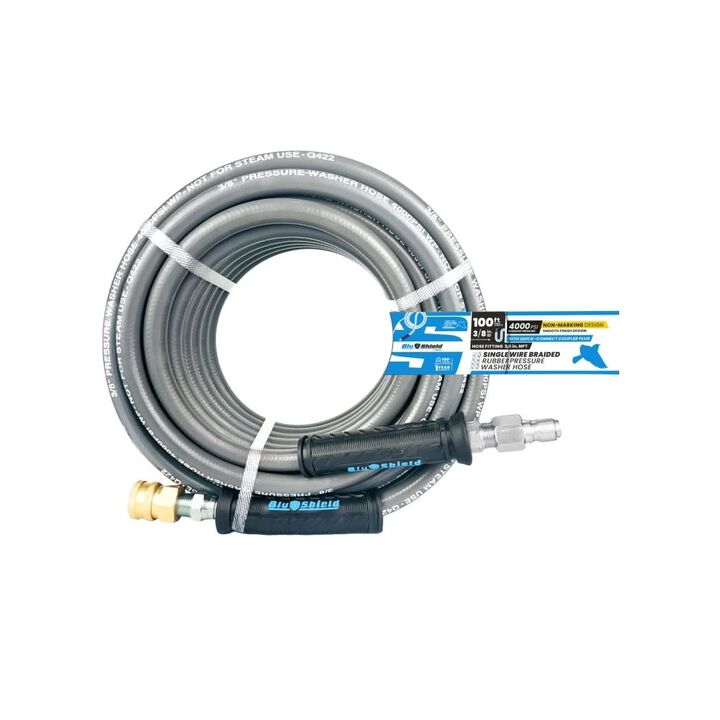BluBird BluShield Single Wire 3/8 Inch x 100 Ft. Pressure Washing Hose, large image number 1