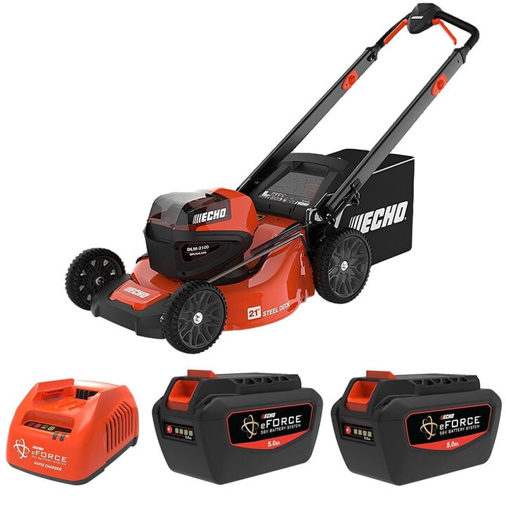 Echo 21 Inch 5Ah 56V Battery-Powered Push Lawn Mower Kit