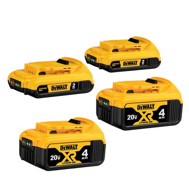 DEWALT 20V MAX Battery Bundle 2x4.0Ah 2x2.0Ah