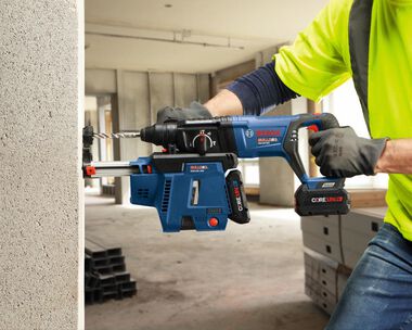 Bosch SDS-plus Bulldog Mobile Dust Extractor Kit with (1) CORE18V 4.0 Ah Compact Battery, large image number 14
