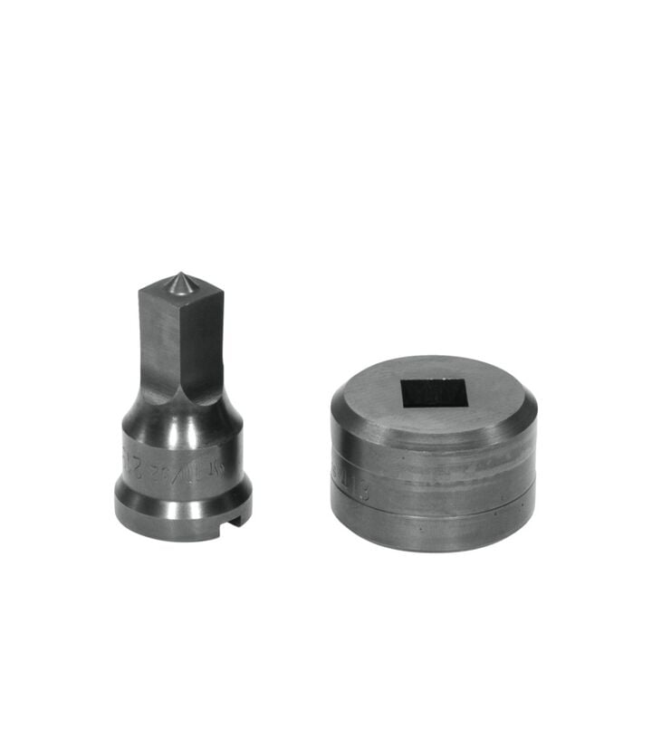 Edwards 17/32 Inch Punch x 9/16 Inch Die Square Punch & Die Set