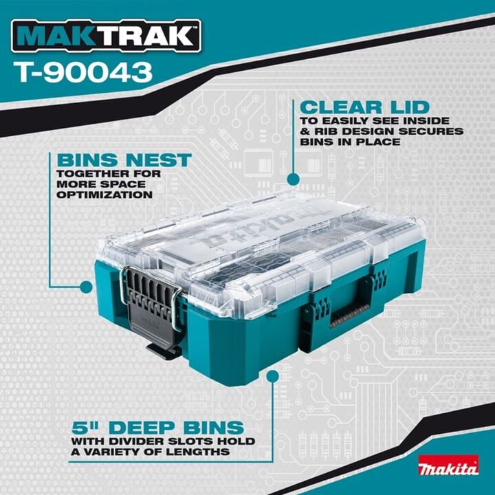 Makita MAKTRAK Deep Medium Organizer, large image number 1
