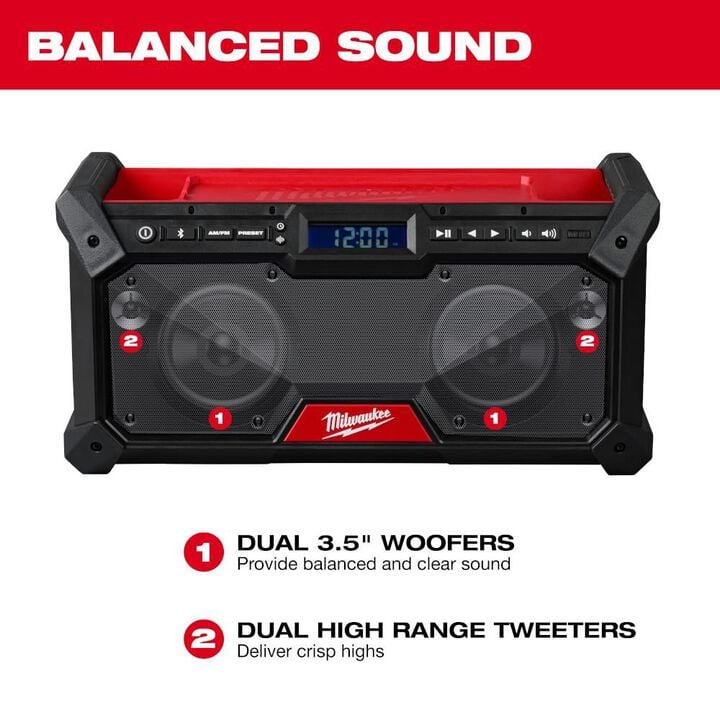 Milwaukee M18 Bluetooth Jobsite Radio Bare Tool, large image number 3