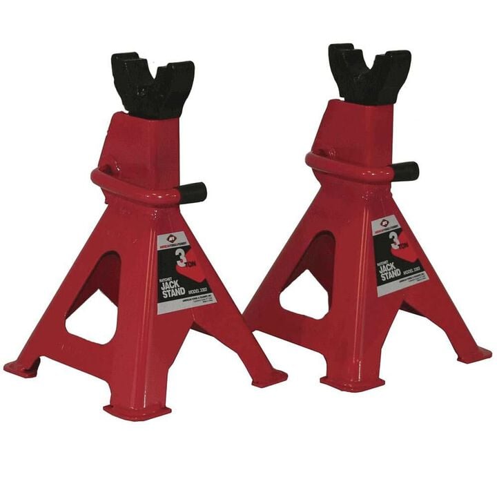 American Forge Ratchet Type Jack Stands 3 Ton 1 Pair, large image number 0