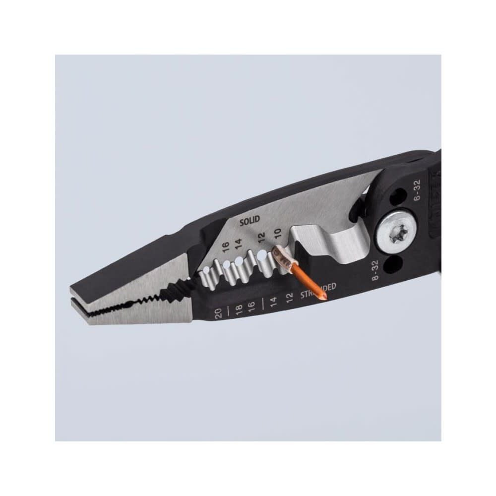 Knipex Linemans Pliers and Forged Wire Stripper Electrical Set 2 Piece, large image number 6