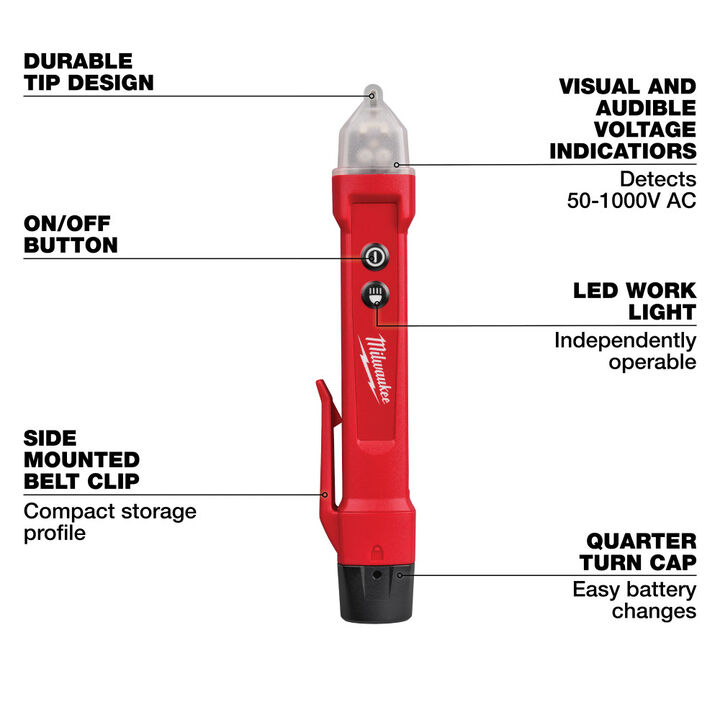 Milwaukee Digital GFCI Receptacle Tester and Voltage Detector with LED, large image number 3