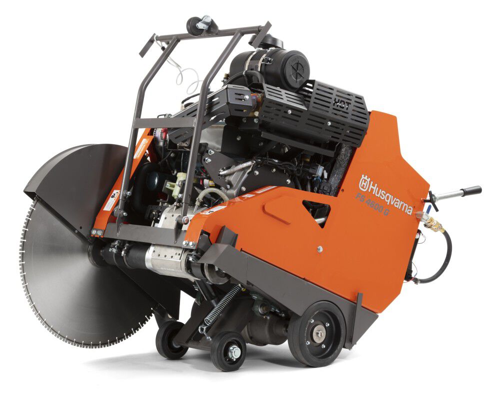Husqvarna Construction FS 4600 G 30 Inch 48 HP Kubota Engine Rear Pivot Gas Floor Saw Body Only, large image number 4