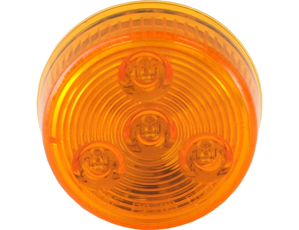 Buyers Products Company 2 Inch Amber Round Marker/Clearance Light with 4 LEDs (Light Only) – 5622254