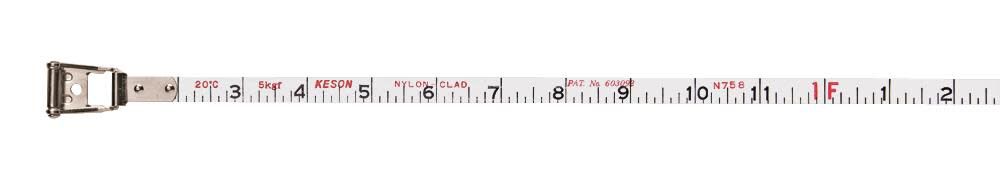 Keson 100 ft. Open Reel Steel Tape Measure Speed Rewind Feet and Inches, large image number 2