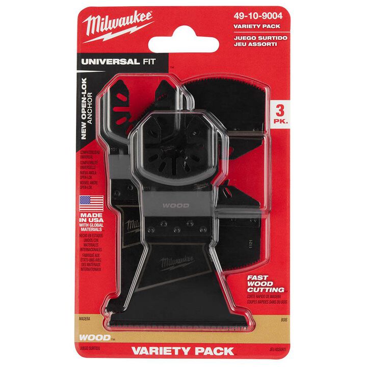 Milwaukee OPEN-LOK 3PC WOOD CUTTING MULTI-TOOL BLADE VARIETY PACK, large image number 11