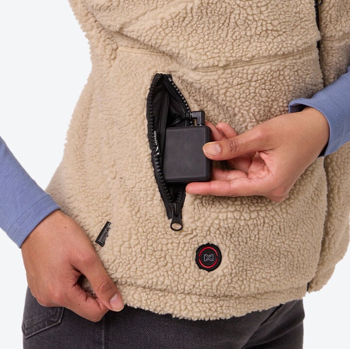 Mobile Warming Upland Sherpa Women's Heated Vest Kit 7.4V, large image number 4