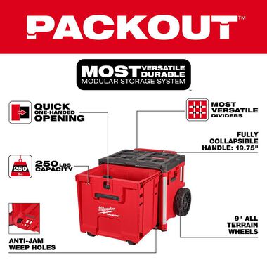 Milwaukee PACKOUT Rolling Single Drawer