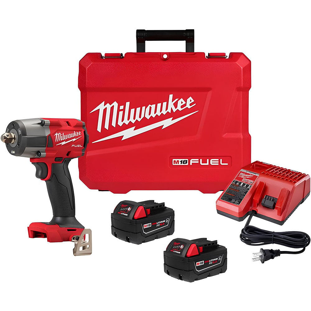 Milwaukee M18 FUEL 1/2inch Mid-Torque Impact Wrench with Pin Detent Kit - 2962P-22R