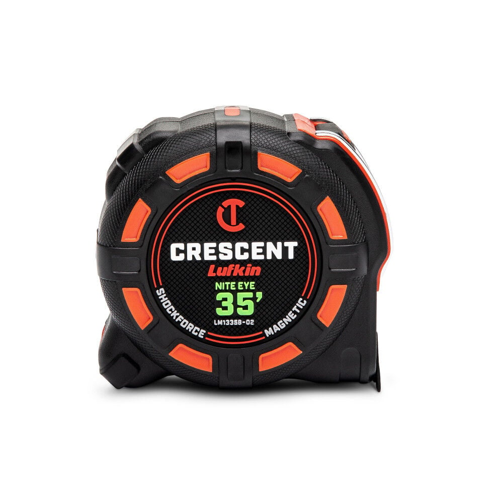 Crescent Lufkin 1-1/4 Inch x 35 Ft. SHOCKFORCE NITE EYE Magnetic Tape Measure, large image number 1