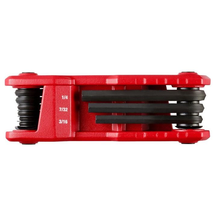 Milwaukee 17 Key Folding Hex Key Sets SAE/Metric 2pc, large image number 11
