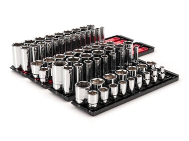 Tekton 1/2 Inch Drive 6 Point. Socket Set, 78 Pieces (3/8-1-5/16 Inch, 10-32 mm)