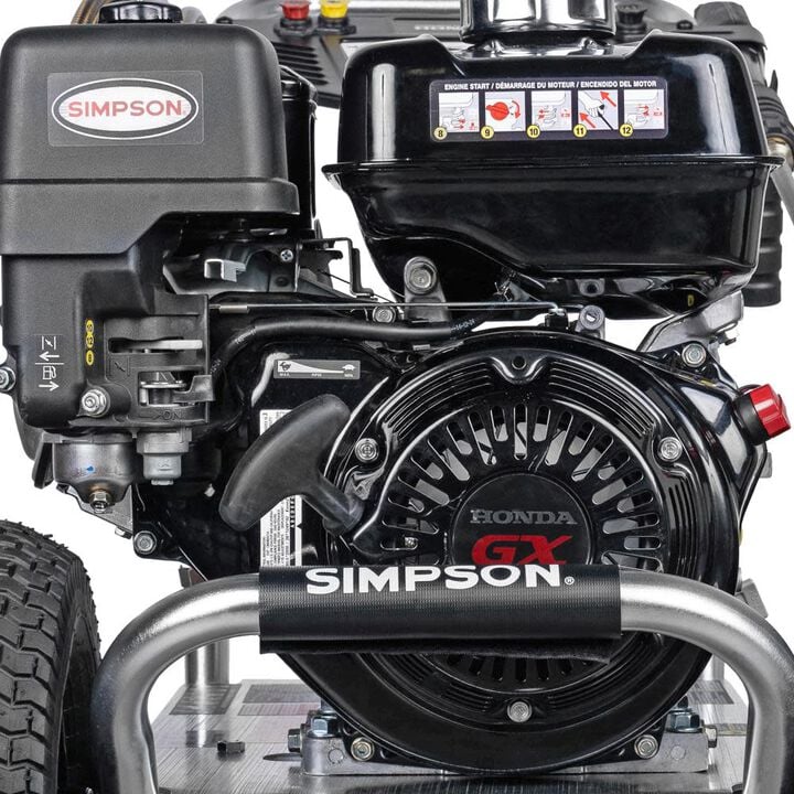 Simpson Industrial Series 4400 PSI 4.0 GPM Gas Powered Cold Water Pressure Washer with 5 Spray Tips, large image number 5