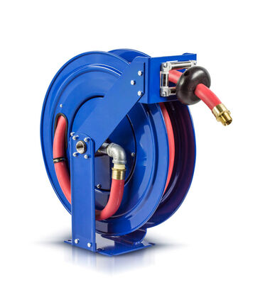 Coxreels 1 in x 50 ft Supreme Duty Spring Driven Fuel Hose Reel 300 PSI