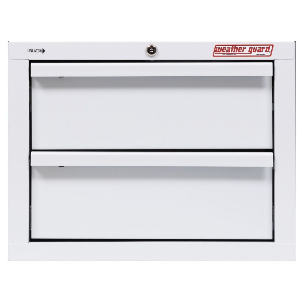 Weather Guard 2 Drawer Secure Storage Module White, large image number 2