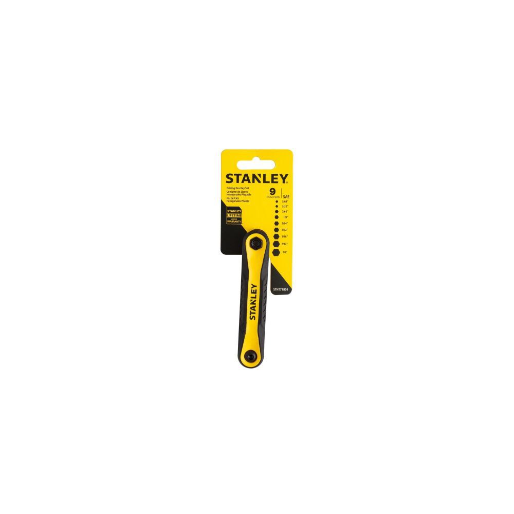 Stanley Folding Metric Hex Key Set, 9 Pieces, large image number 5
