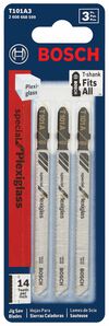 Bosch Jig Saw Blades 3pc 4in 14 TPI Special for Plexiglas T Shank, small image number 2
