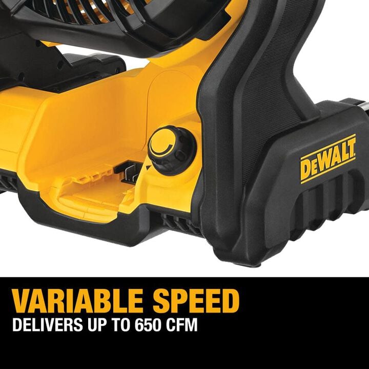 DEWALT 20V MAX Jobsite Fan & 20V MAX XR Battery 5Ah 2 Pack Bundle, large image number 3