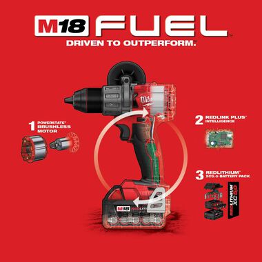 Milwaukee M18 FUEL 1/2inch Drill Driver Kit, large image number 6