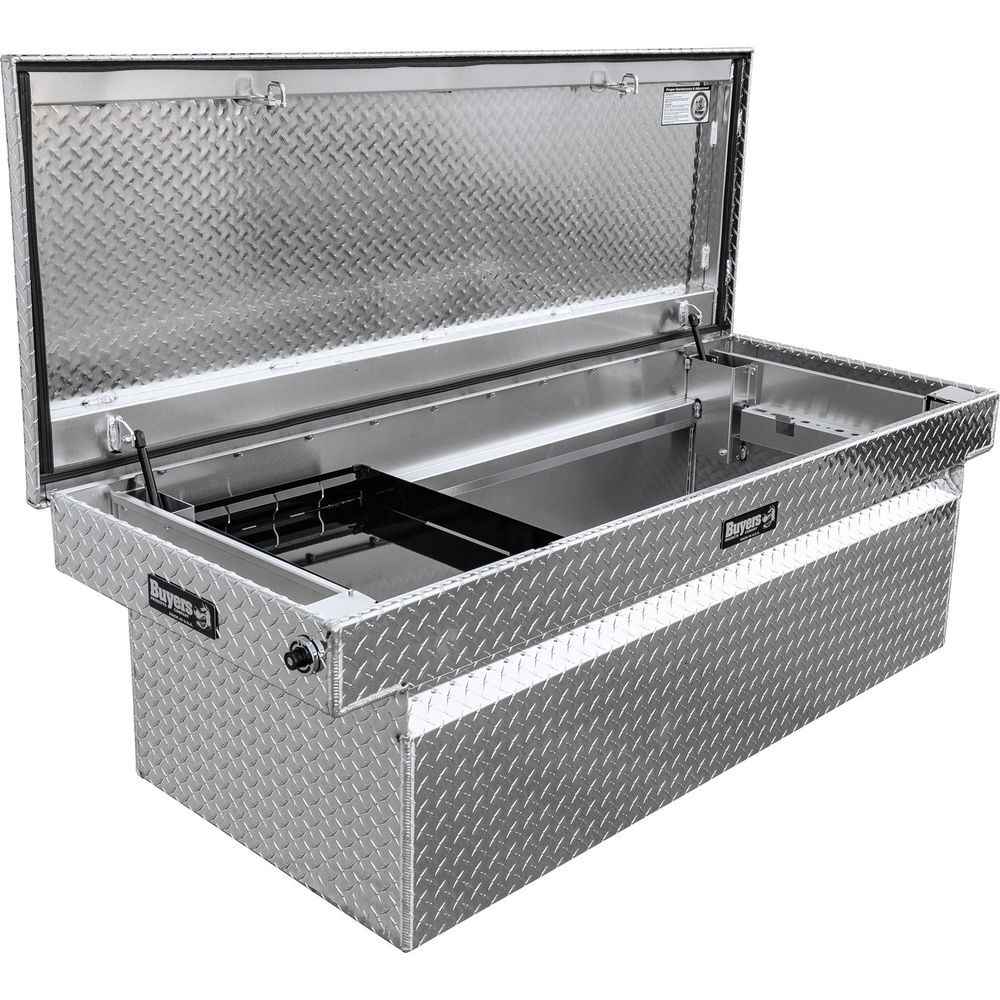 Buyers Products Company 23 Inch x 27 Inch x 71 Inch Diamond Tread Aluminum Crossover Truck Box, large image number 6