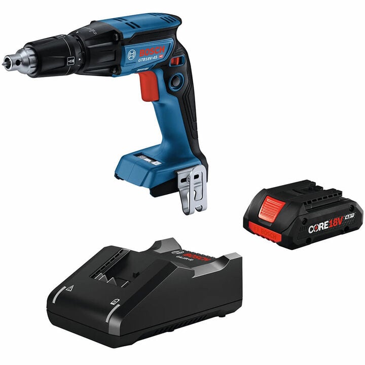 Bosch 18V 1/4in Hex Screwgun Kit with 1 CORE18V 4.0 Ah Compact Battery