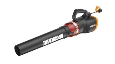 Worx 12-Amp 600-CFM 110-MPH Medium-Duty Corded Electric Leaf Blower, large image number 2