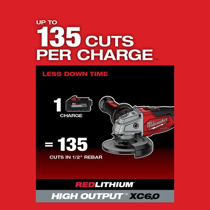 Milwaukee Promotional M18 FUEL 4-1/2 Inch / 5 Inch Grinder Slide Switch Lock-On (Bare Tool), large image number 19