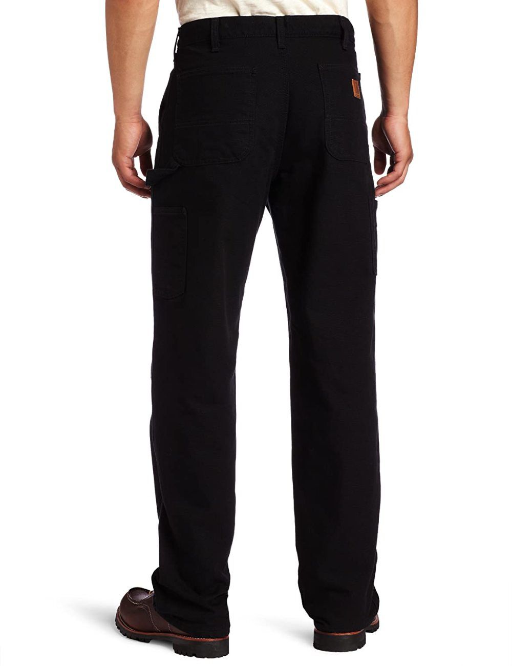 Carhartt Men's Duck Dungaree Flannel Lined 33x30 Black Work Pants  B111BLK-33X30 - Acme Tools