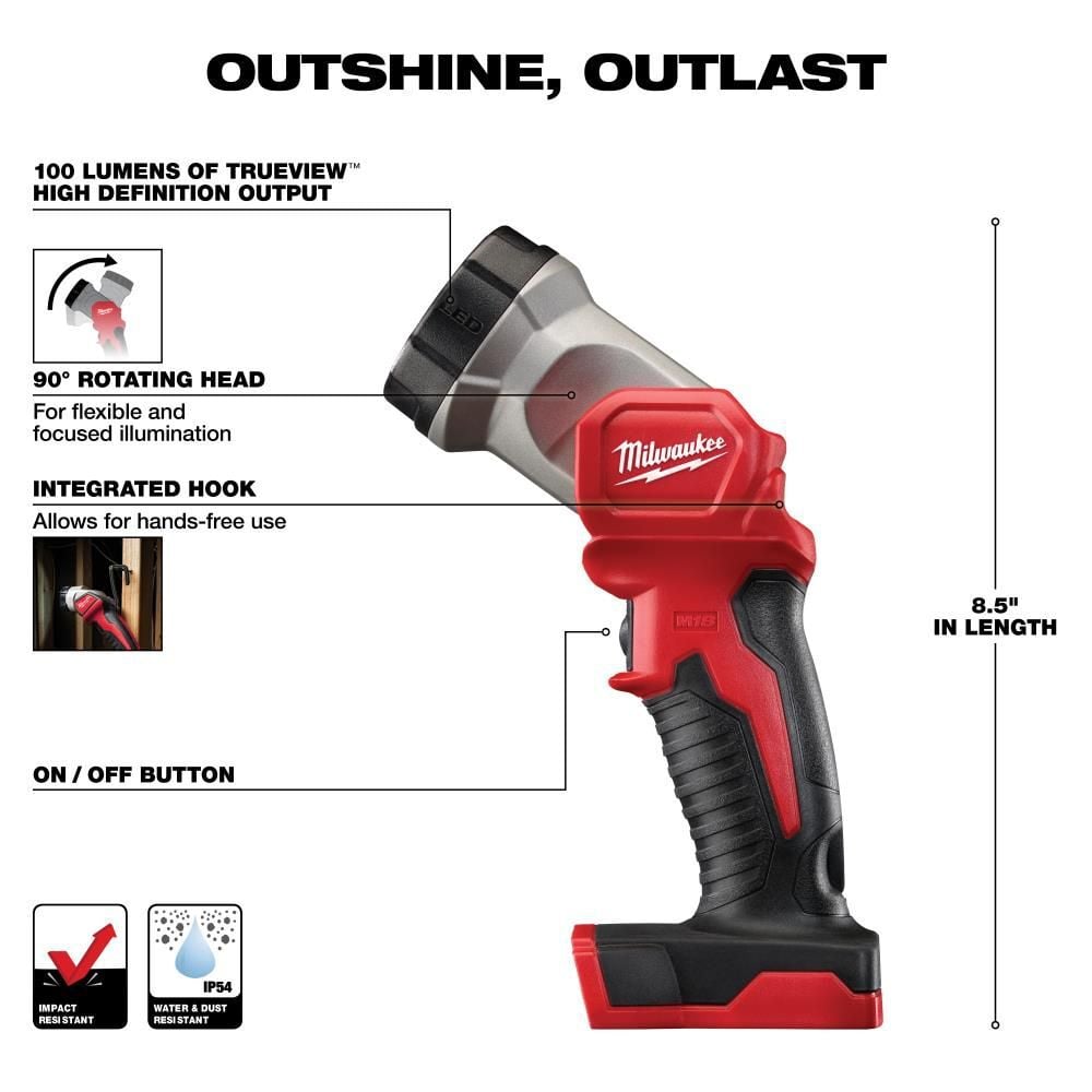 Milwaukee M18 Cordless Lithium-Ion 4-Tool Combo Kit, large image number 6