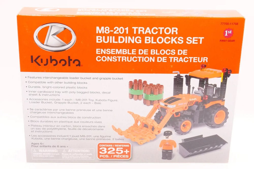 Kubota MS-201 325+ Piece Toy Tractor Building Blocks Sets, large image number 2