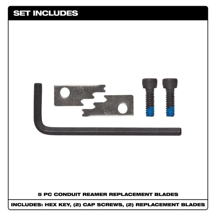 Milwaukee SHOCKWAVE Conduit Reamer Replacement Blades, large image number 1