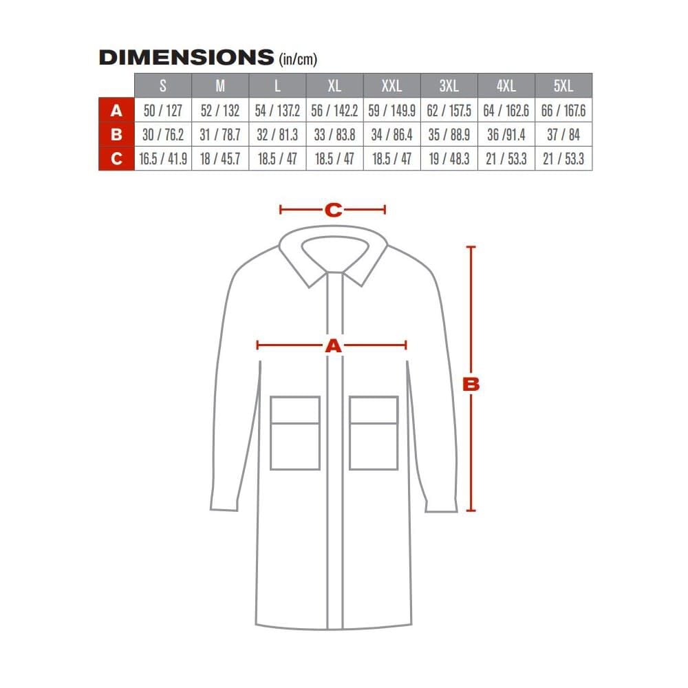 Protective Industrial Products PIP Base35FR Yellow 0.35 mm PVC/Polyester Premium 2-Piece 48 In. Treated Raincoat, large image number 2