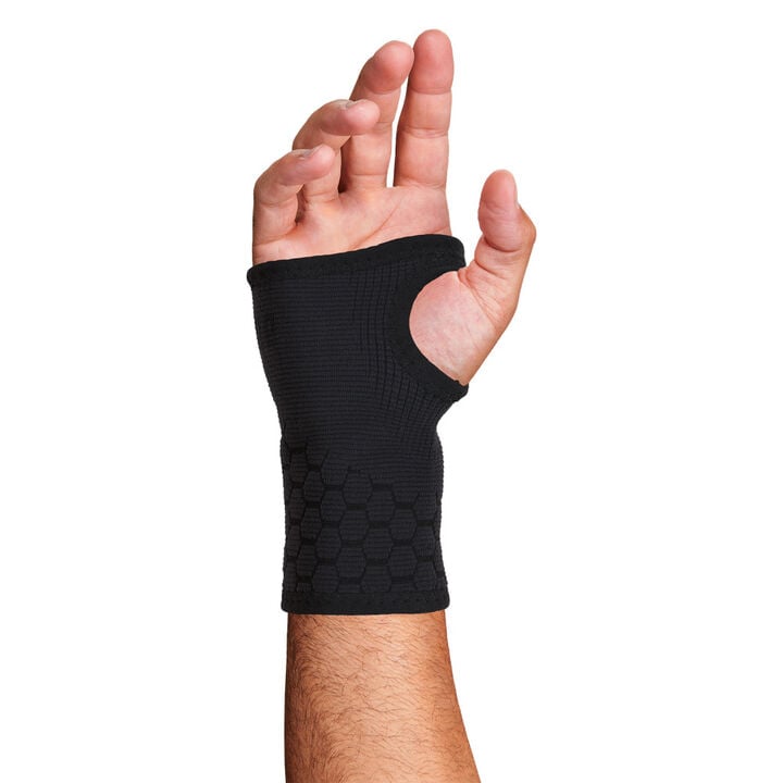 Ergodyne ProFlex 660 Black Wrist Support Sleeve, large image number 1