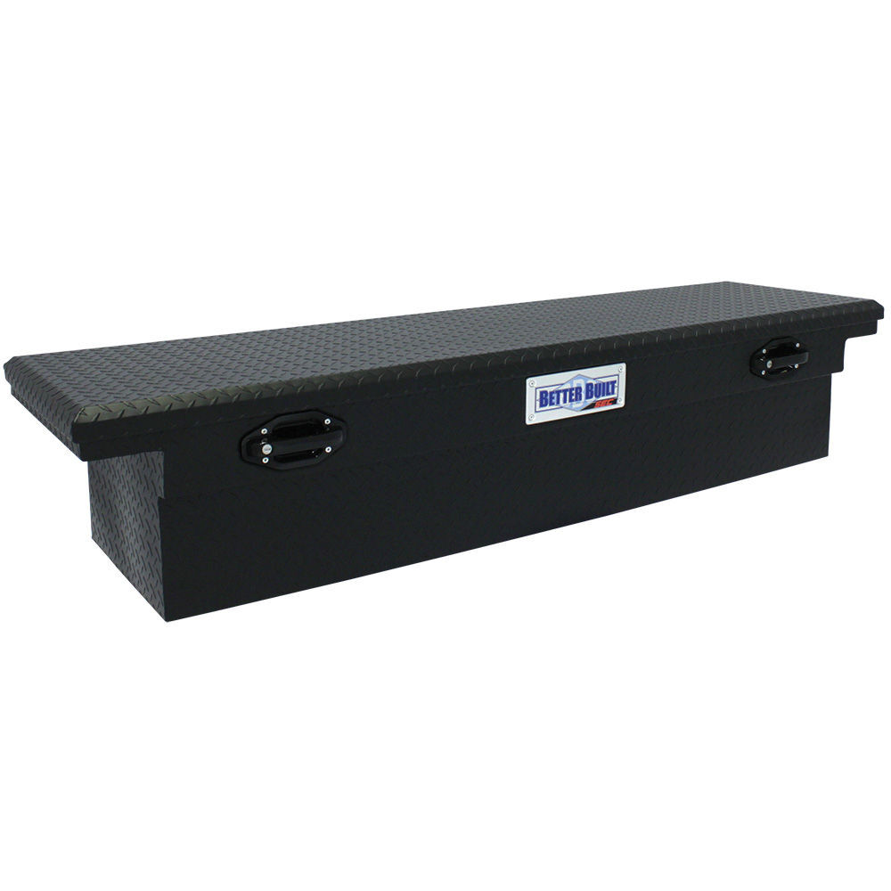 Better Built 69in SEC Saddle Truck Tool Box LOW PROFILE MATTE BLACK, large image number 1