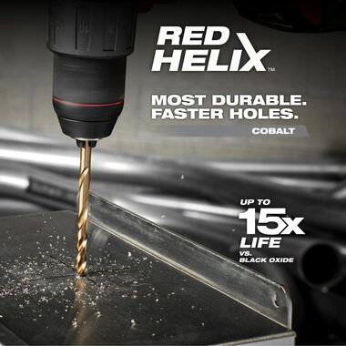 Milwaukee RED HELIX Cobalt Drill Bit Set  29PC, large image number 5