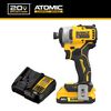 DEWALT ATOMIC 20V MAX 1/4 Inch Compact Impact Driver Kit & Elite Series 100pc Drill Driver Set, small image number 2