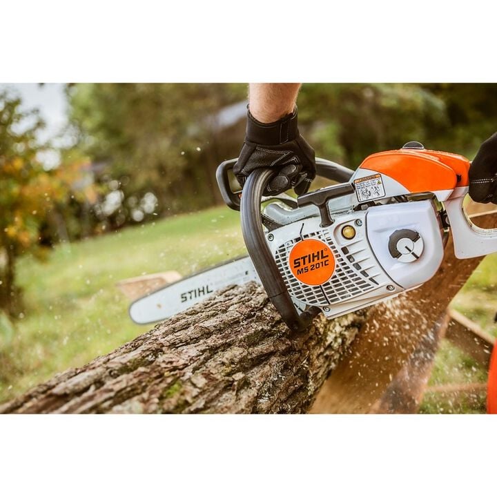 Stihl MS 201 C-EM 63PS3 7405 12 Inch Bar Gas Powered Rear Handle Chainsaw, large image number 6